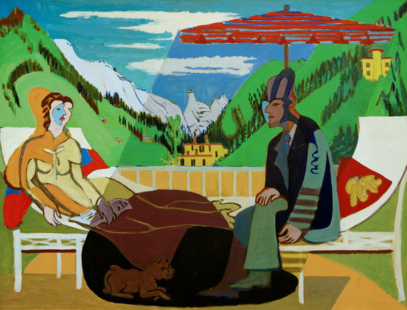 Balkonszene from Ernst Ludwig Kirchner