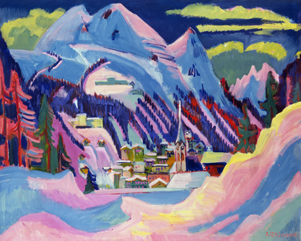 Davos im Winter from Ernst Ludwig Kirchner