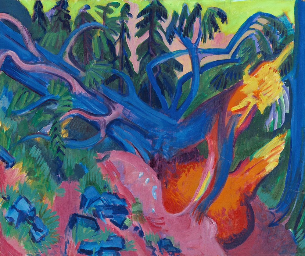 Entwurzelter Baum. from Ernst Ludwig Kirchner