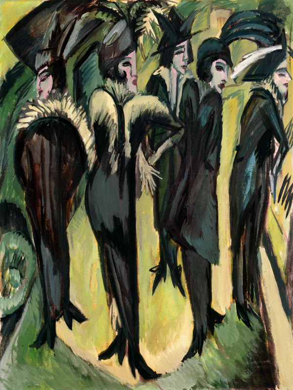 Fünf Frauen auf der Strasse from Ernst Ludwig Kirchner
