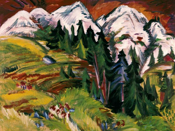 Landschaft auf der Staffelalp. from Ernst Ludwig Kirchner