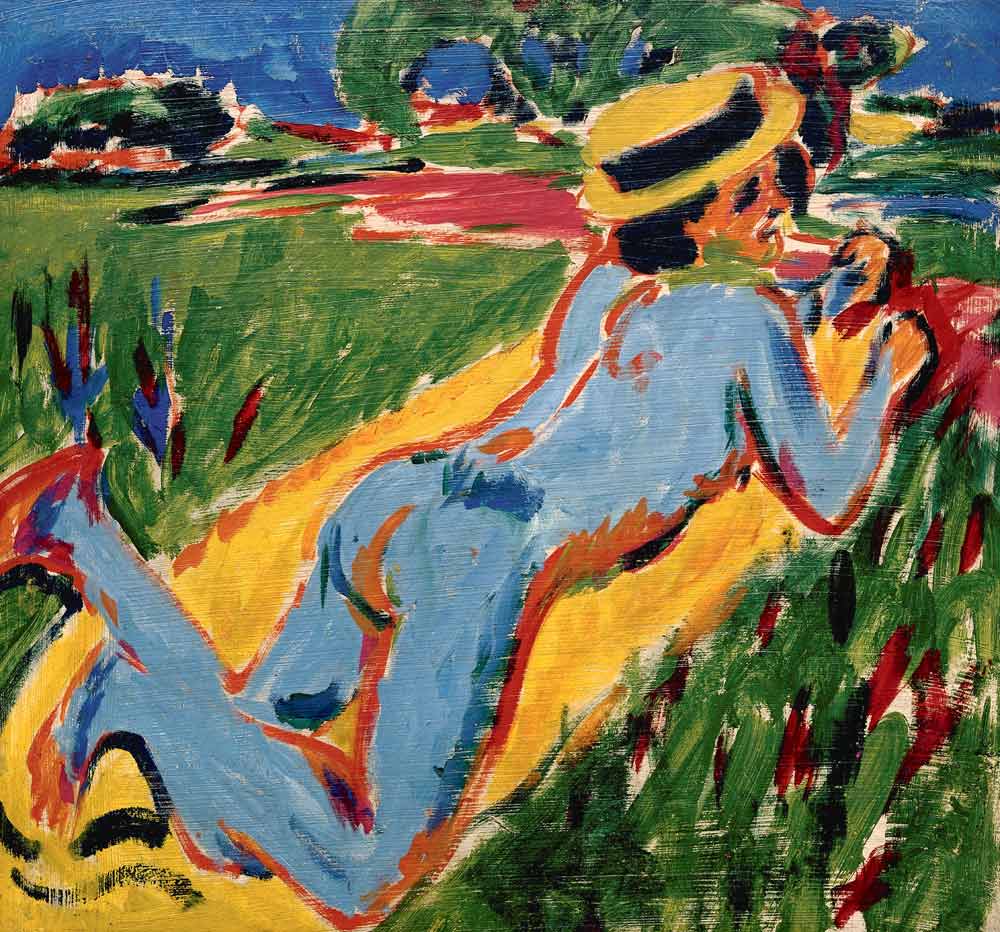 Recycling Blue Nude in a Straw Hat from Ernst Ludwig Kirchner