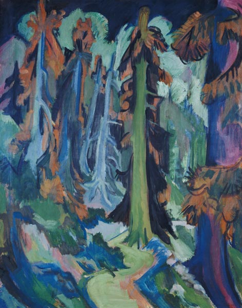 Wettertannen (Bergwaldweg) from Ernst Ludwig Kirchner