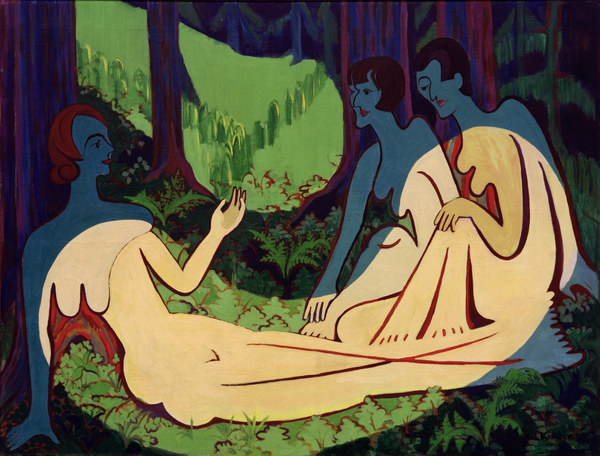 Akte im Wald (große Fass.) from Ernst Ludwig Kirchner