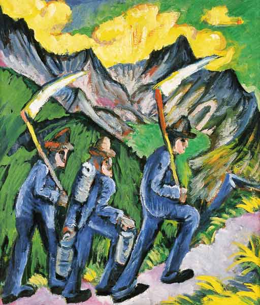Alpleben (Seitentafel eines Triptychons) from Ernst Ludwig Kirchner