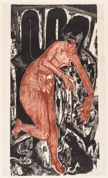 Badende Frau am Ofen from Ernst Ludwig Kirchner