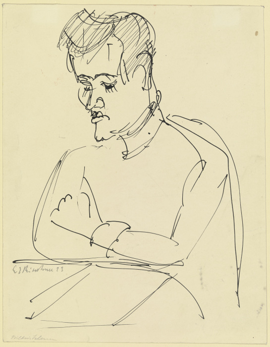 Bildnis Hermann Scherer from Ernst Ludwig Kirchner