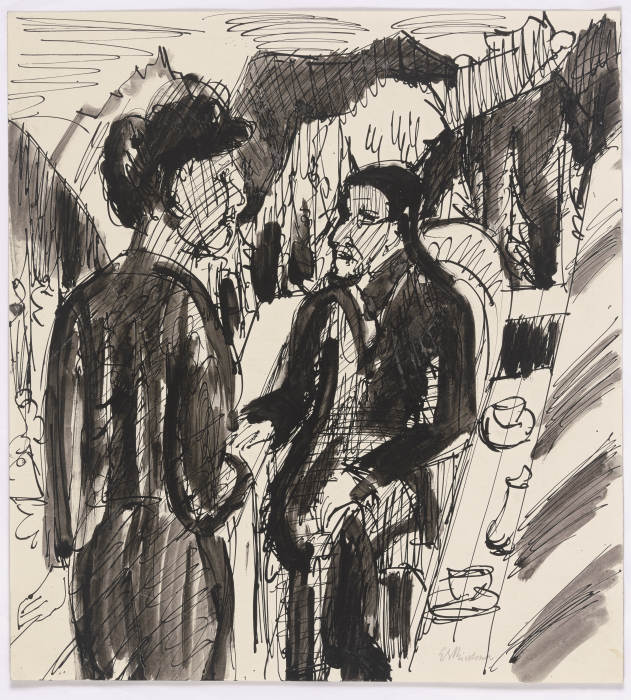 Bossarts auf dem Balkon from Ernst Ludwig Kirchner