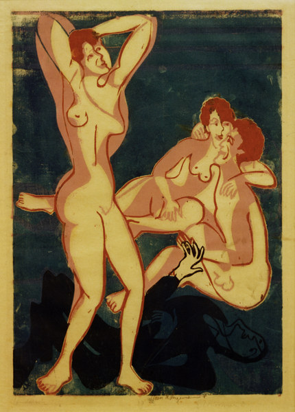 Drei Akte und lieg.Mann from Ernst Ludwig Kirchner