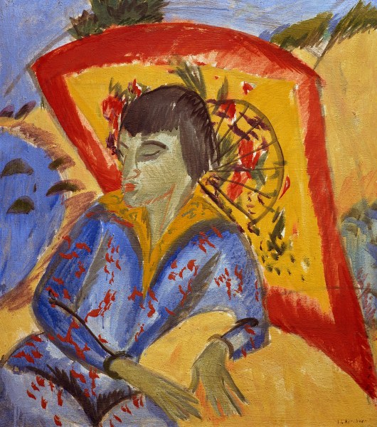 Erna mit Japanschirm from Ernst Ludwig Kirchner