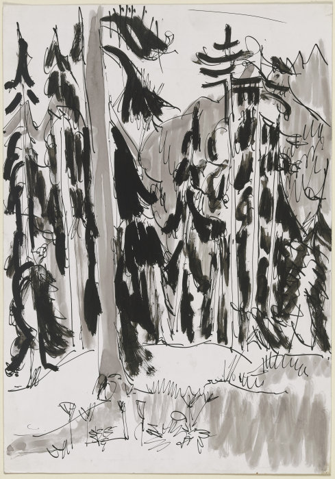 Fichten im Gebirge from Ernst Ludwig Kirchner