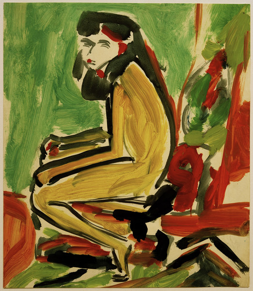 Fränzi mit weißem Gesicht from Ernst Ludwig Kirchner