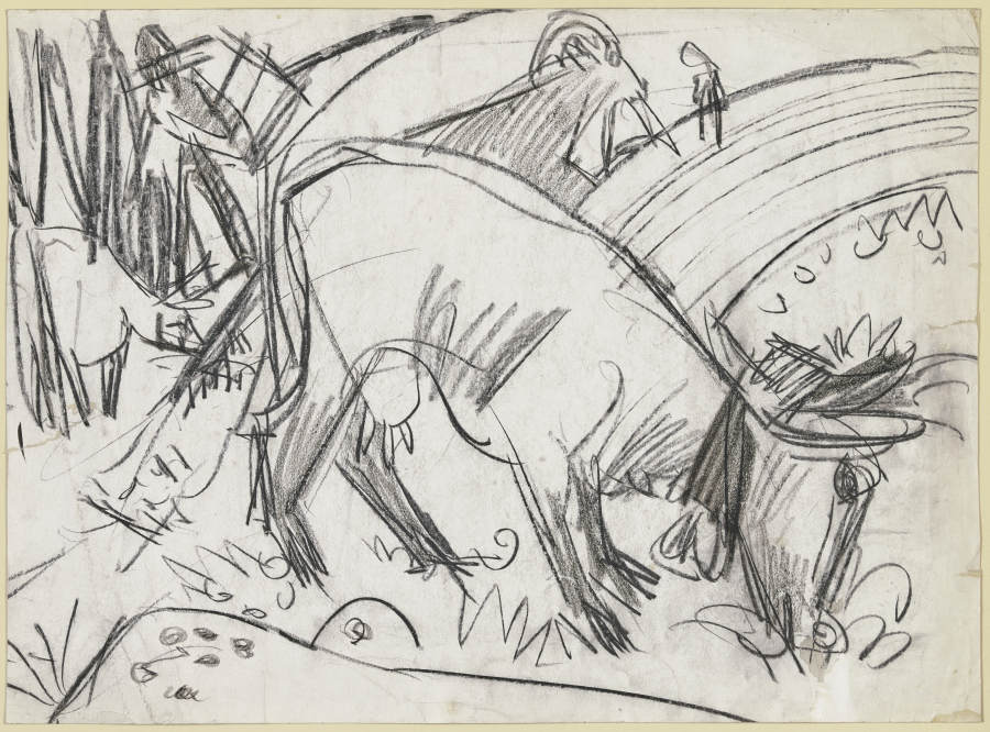 Grasende Kuh from Ernst Ludwig Kirchner
