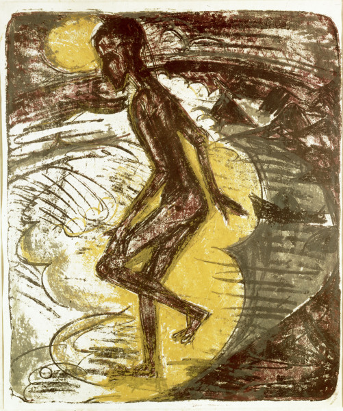 Man striding into the Sea from Ernst Ludwig Kirchner