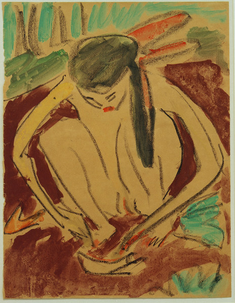 Kauerndes Mädchen from Ernst Ludwig Kirchner
