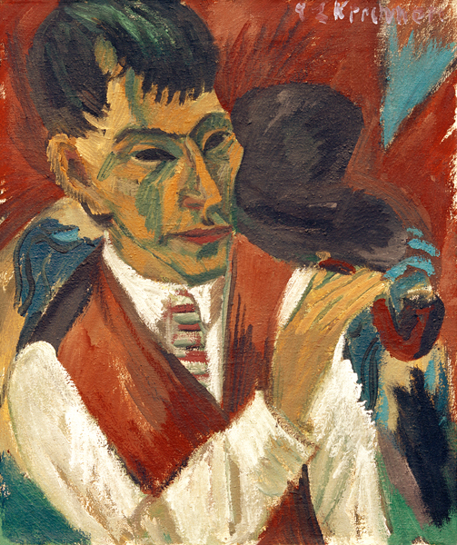 Otto Mueller mit Pfeife from Ernst Ludwig Kirchner