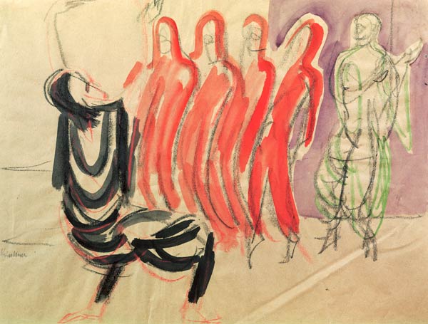 Tanzschule Mary Wigmans from Ernst Ludwig Kirchner