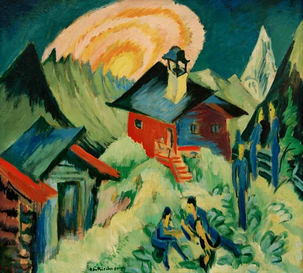 Mondaufgang auf Stafelalp from Ernst Ludwig Kirchner