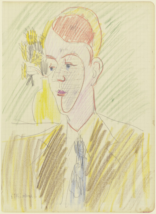 Rothaariger junger Mann from Ernst Ludwig Kirchner