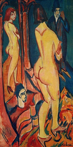 Rückenakt mit Spiegel from Ernst Ludwig Kirchner