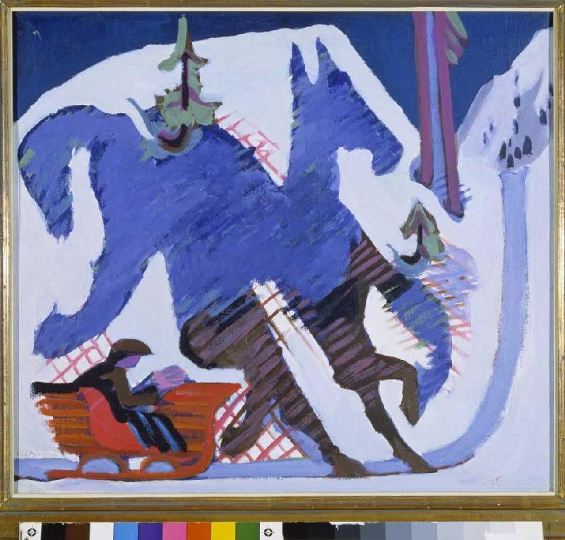 Schlittenfahrt. from Ernst Ludwig Kirchner