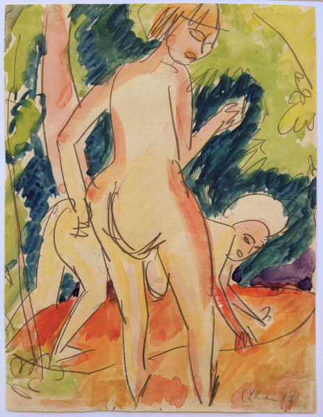 Two Bathing Girls from Ernst Ludwig Kirchner