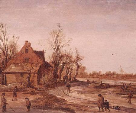 Winter Landscape from Esaias van de Velde