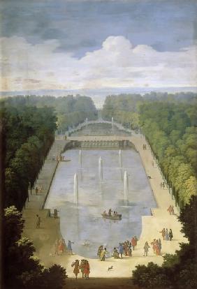 Bosquet de l'Île Royale and Bassin du Miroir in the gardens of Versailles