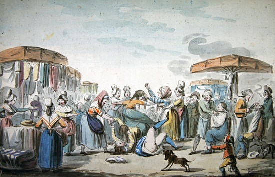 Fair during the period of the French Revolution, c. 1789 from Etienne Bericourt