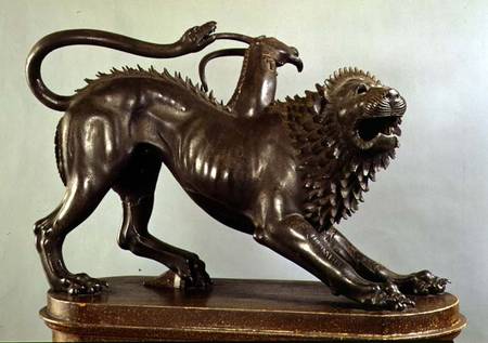 The Wounded Chimera of Bellerophon  (for detail see 104199) from Etruscan
