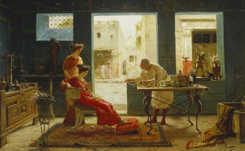 Beim Antikhändler in Pompeij (Dall'Antiquario Pompei). from Ettore Forti