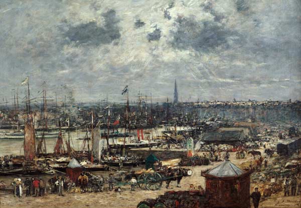 The Port of Bordeaux from Eugène Boudin