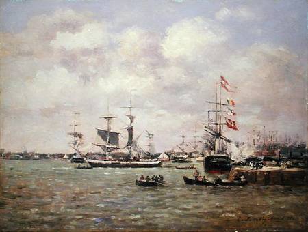 Antwerp from Eugène Boudin