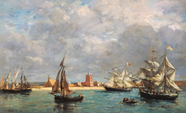 E.Boudin, Hafen von Camaret from Eugène Boudin