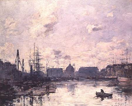 The Port of Trade, Le Havre from Eugène Boudin