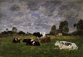 Rinder auf der Weide from Eugène Boudin