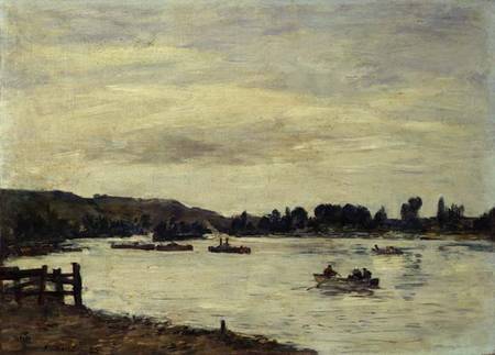 The Seine near Rouen from Eugène Boudin