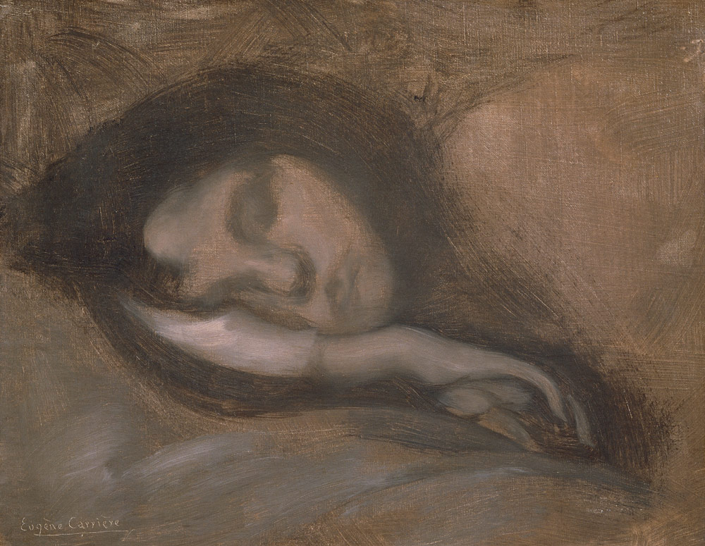 Head of a Sleeping Woman from Eugène Carrière