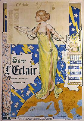 Plakat für die Zeitung Leclair, 1897