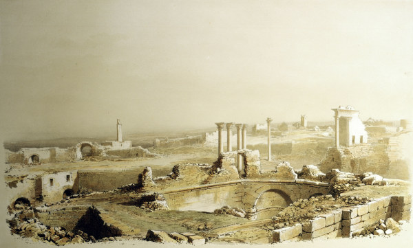 Bosra, Ansicht from Eugène Ciceri