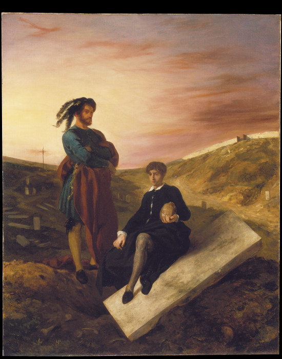 Hamlet und Horatio auf dem Friedhof from Eugène Delacroix