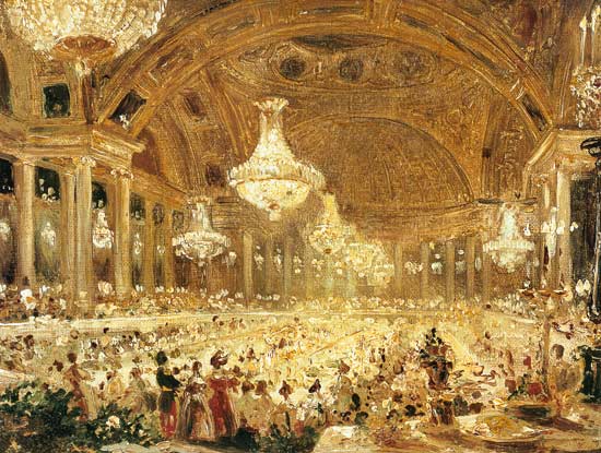 Dinner at the Tuileries from Eugene Emmanuel Viollet-le-Duc