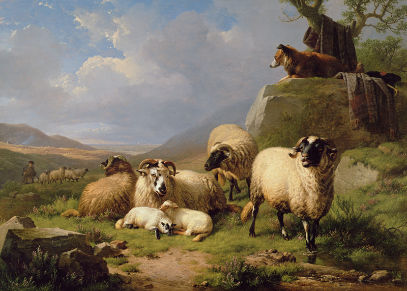 Sheep in a Landscape from Eugène Joseph Verboeckhoven