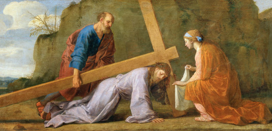 Christus das Kreuz tragend from Eustache Le Sueur