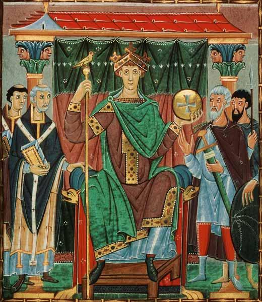 Kaiser Otto III. während der Huldigung durch die Reichsprovinzen