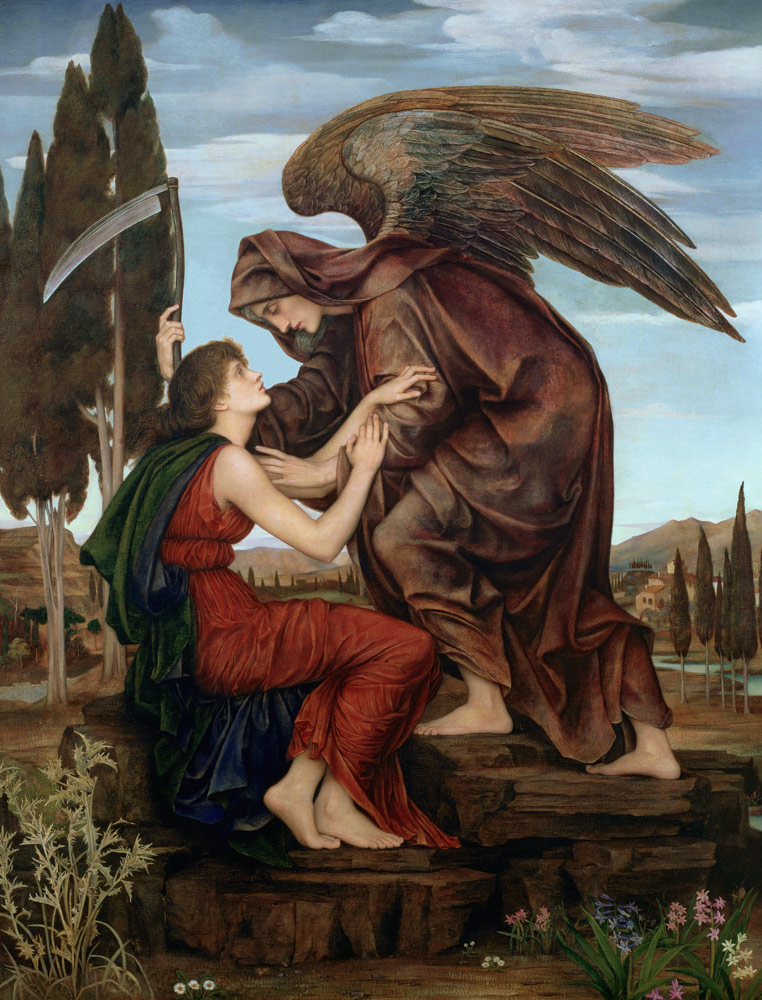 The Angel of Death from Evelyn de Morgan