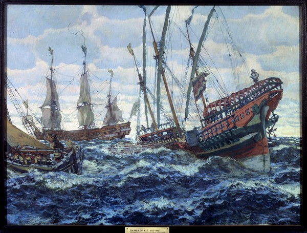 Schiffe aus der Zeiten Peters I. from Evgeni Evgenievitch Lanceray