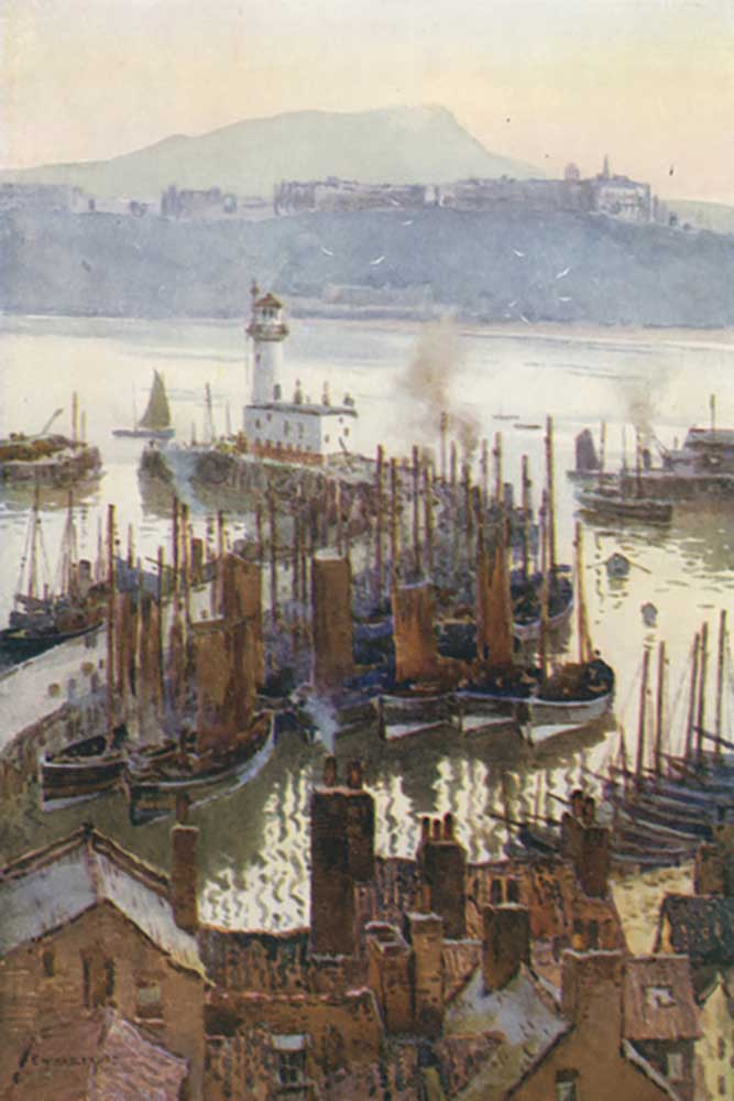 Der Hafen aus der Altstadt from E.W. Haslehust