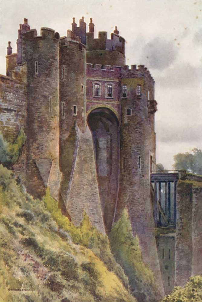 Der Wachtturm, Dover Castle from E.W. Haslehust