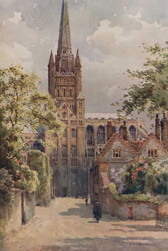 Die Kathedralenbezirke, Norwich from E.W. Haslehust